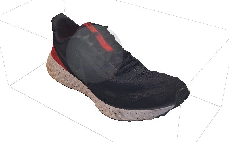 3D object of a shoe created with Agisoft Metashape